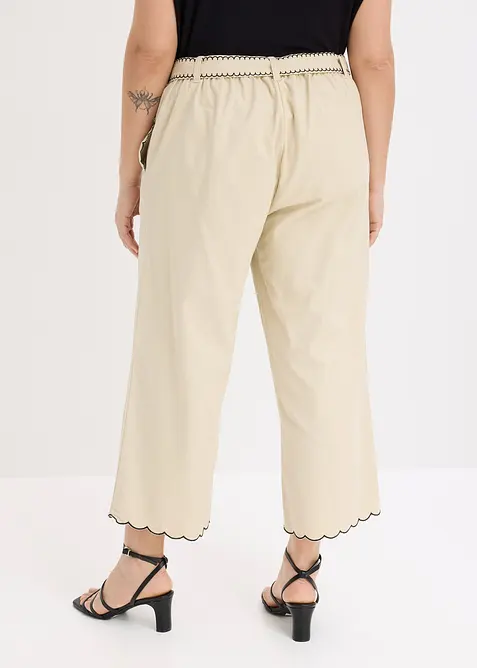 Pantaloni culotte in puro cotone, bonprix