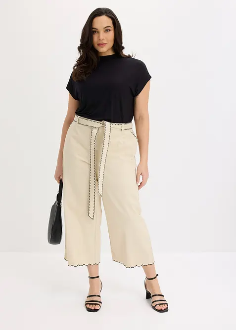 Pantaloni culotte in puro cotone, bonprix