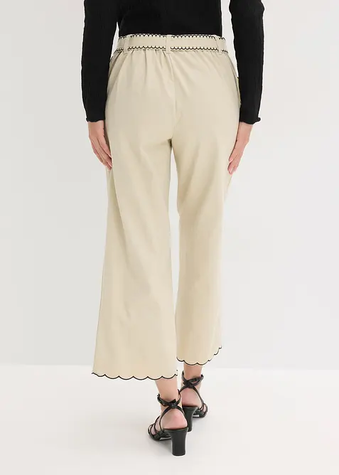 Pantaloni culotte in puro cotone, bonprix