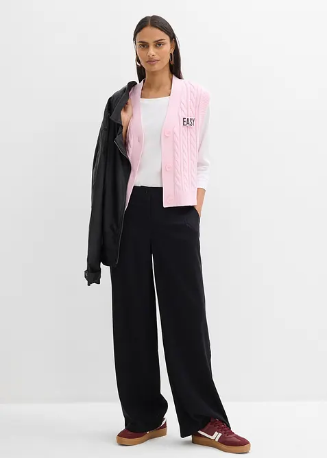 Gilet largo in maglia, bonprix