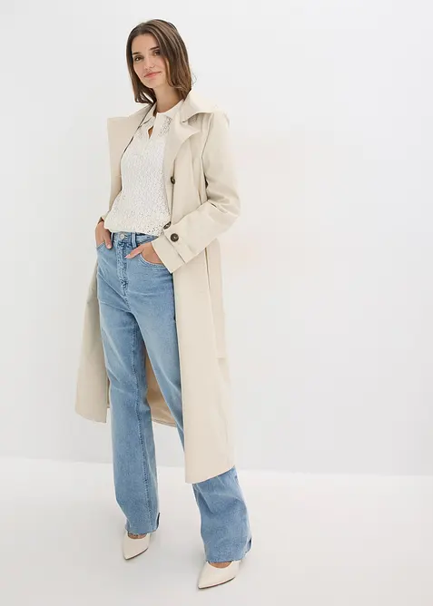 Maglione traforato a maniche corte, bonprix