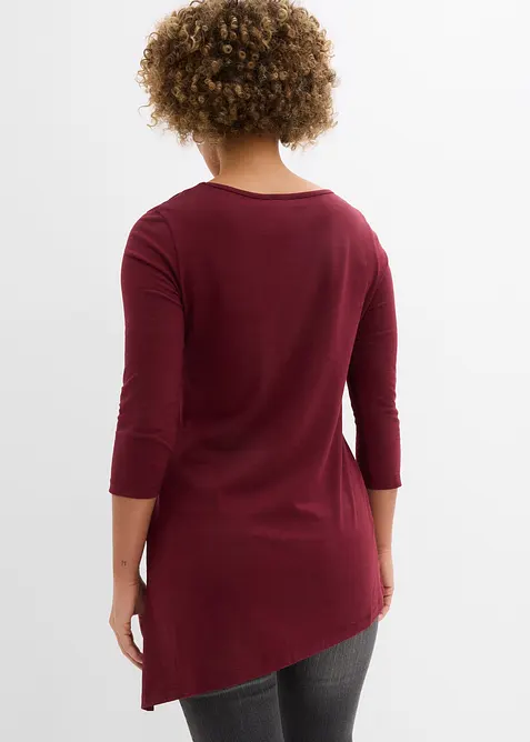 Maglia lunga in misto viscosa e cotone, bonprix