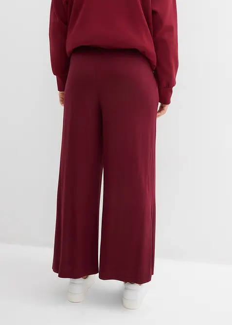 Pantaloni cropped in jersey di misto viscosa fluente, bonprix