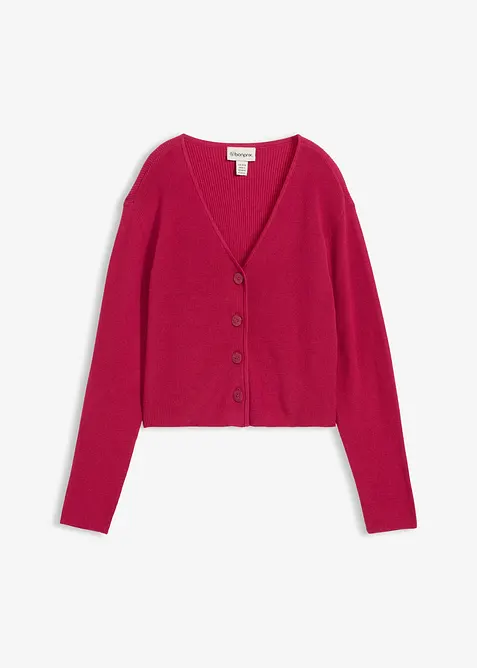 Cardigan corto in puro cotone biologico, bonprix