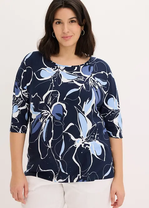 Maglia in fantasia floreale, bonprix