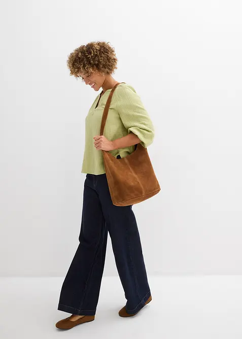 Blusa oversize in mussola, bonprix