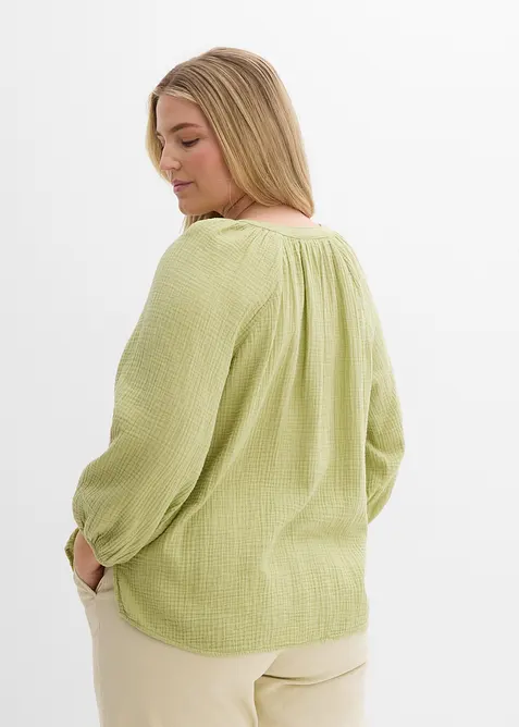 Blusa oversize in mussola, bonprix