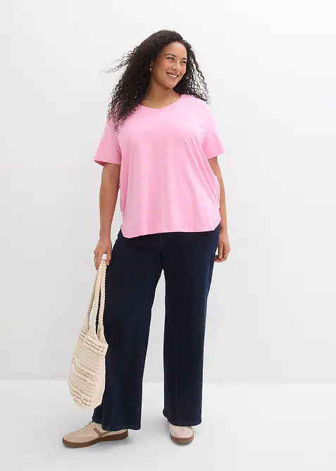 T-shirt larga in cotone biologico, bonprix