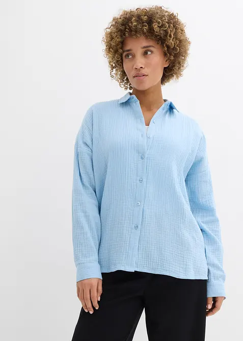 Camicia in mussola effetto used, bonprix