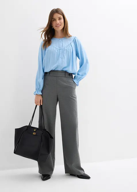 Blusa romantica in viscosa fluente, bonprix