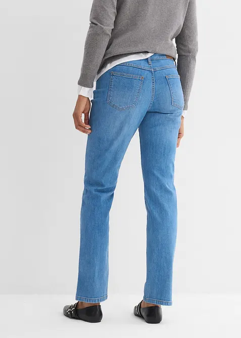 Jeans elasticizzati straight, vita media, bonprix