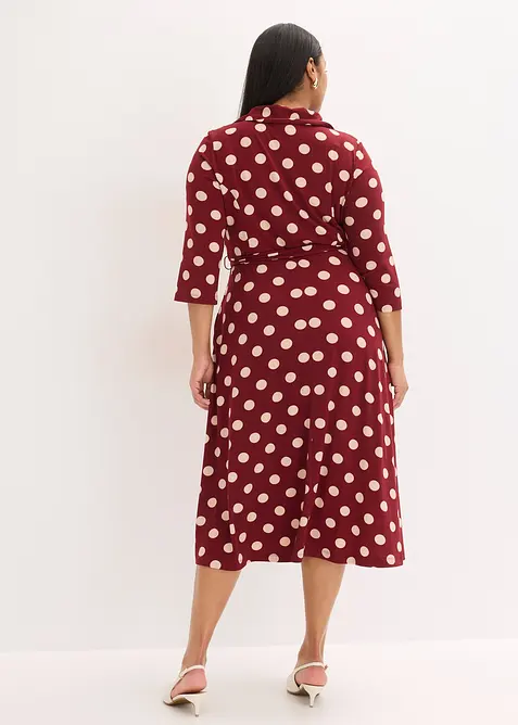 Abito chemisier con cintura da annodare, bonprix