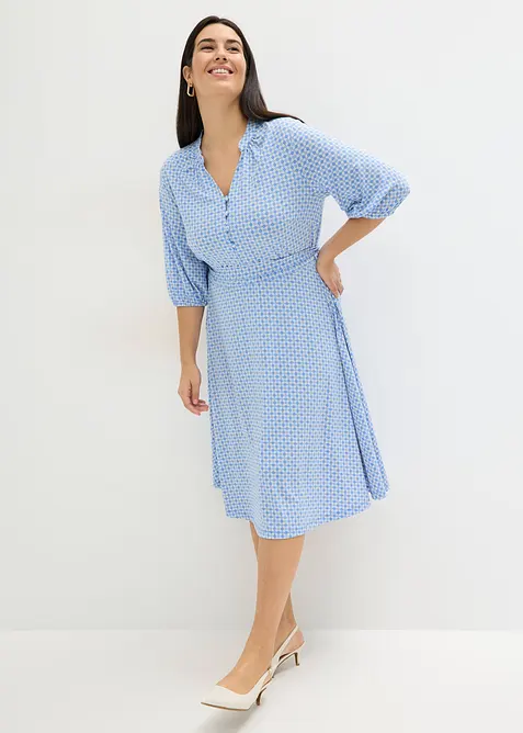 Abito di jersey con cintura da annodare, bonprix