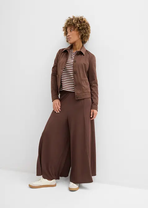 Pantaloni culotte in jersey con gambe larghe, bonprix