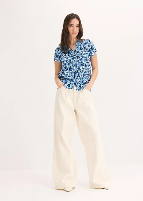 Camicetta a maniche corte in pura viscosa, bonprix