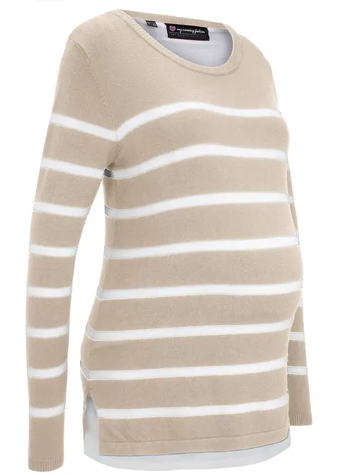 Maglione pr&eacute;maman / da allattamento leggero 2 in 1, bonprix