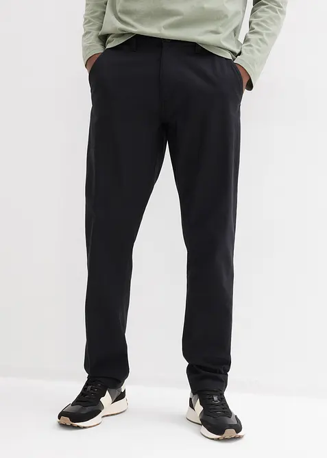 Pantaloni chino in misto lino regular fit, straight, bonprix