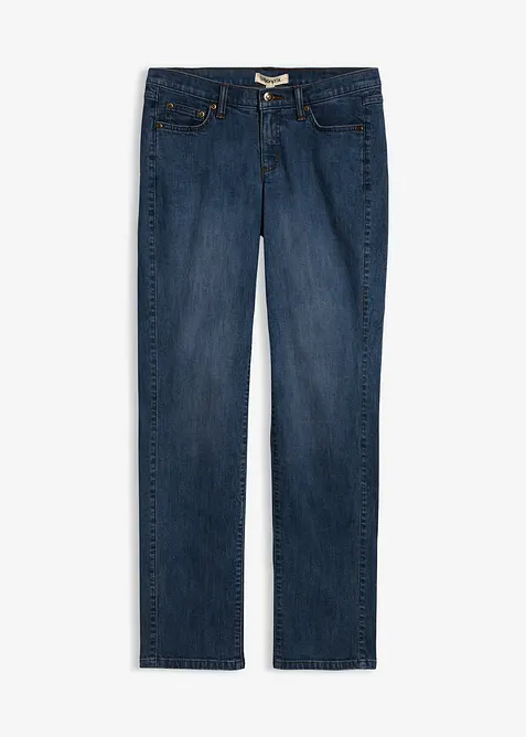 Jeans elasticizzati straight, vita media, bonprix
