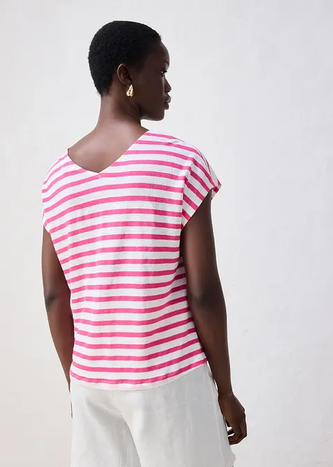 Maglia in puro lino con maniche a pipistrello, bonprix