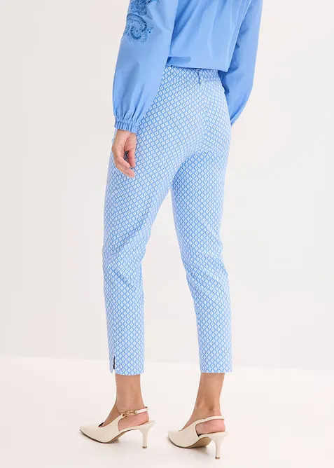 Pantaloni cropped elasticizzati in bengalina, bonprix