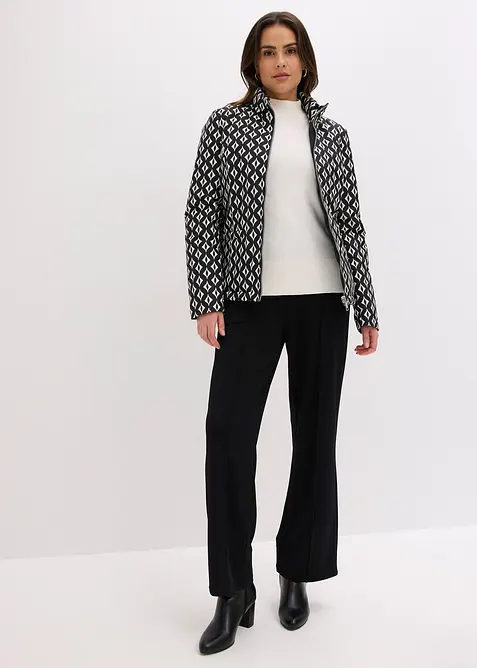 Giacca trapuntata leggera double face in fantasia, bonprix