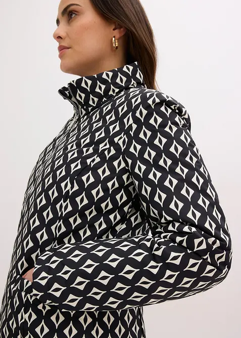 Giacca trapuntata leggera double face in fantasia, bonprix