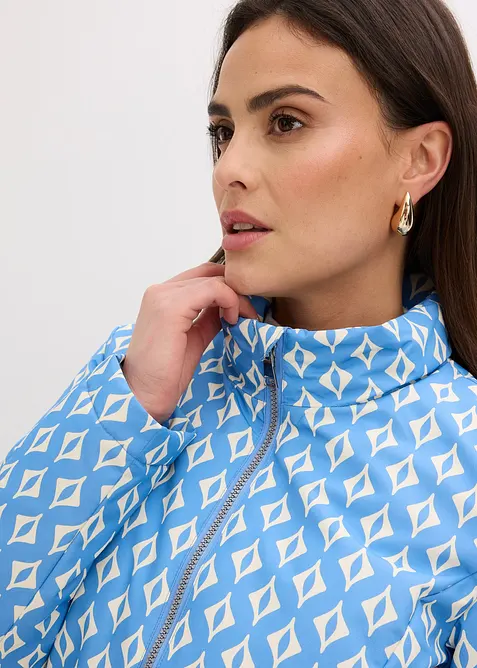Giacca trapuntata leggera double face in fantasia, bonprix