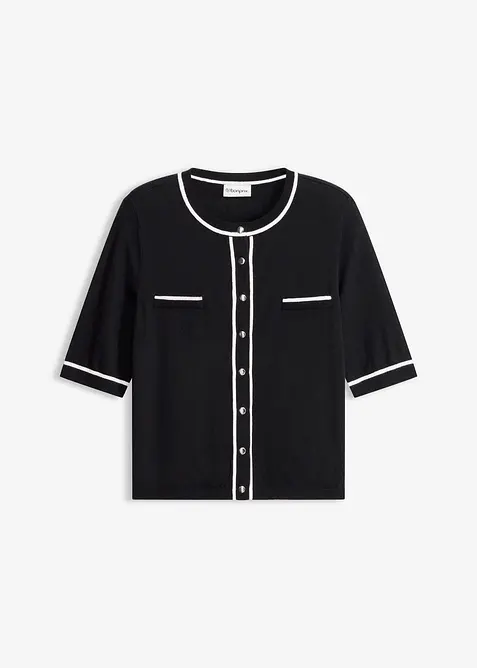 Cardigan in misto viscosa, bonprix