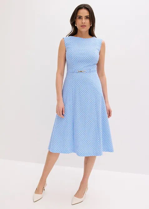 Abito in bengalina con cintura (2 pezzi), bonprix