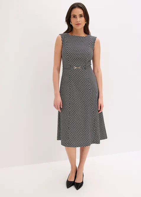 Abito in bengalina con cintura (2 pezzi), bonprix