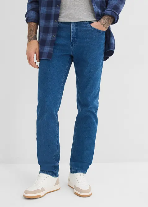 Jeans elasticizzati classic fit, tapered, bonprix