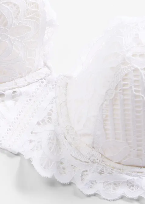 Reggiseno con coppe preformate in pizzo raffinato, bonprix