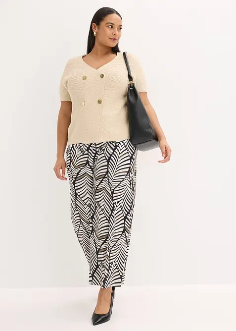 Pantaloni larghi in jersey, bonprix