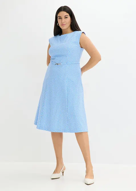 Abito in bengalina con cintura (2 pezzi), bonprix