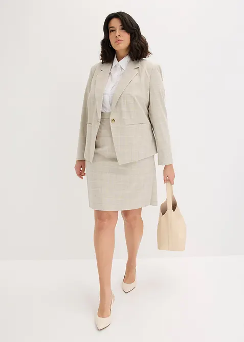 Gonna longuette in principe di Galles, bonprix