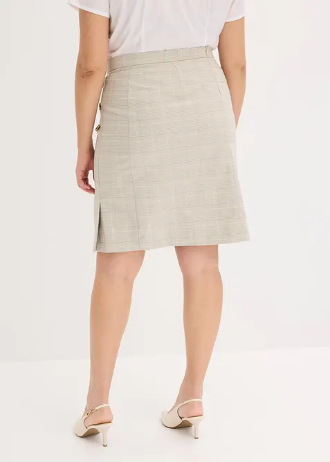 Gonna longuette in principe di Galles, bonprix