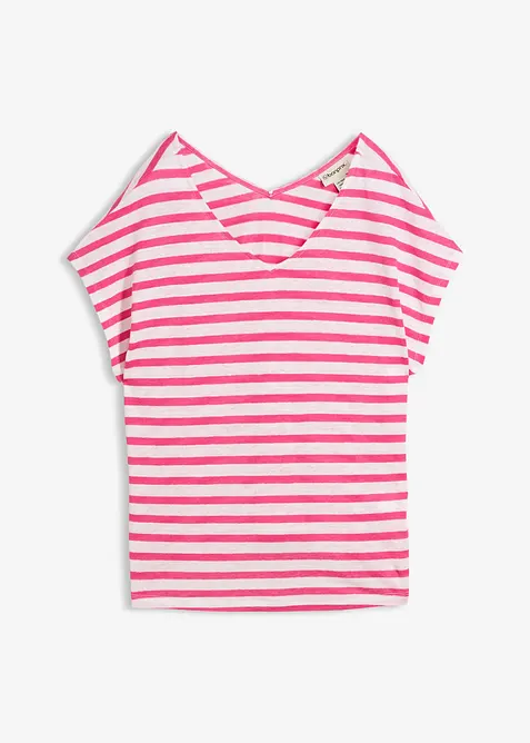 Maglia in puro lino con maniche a pipistrello, bonprix