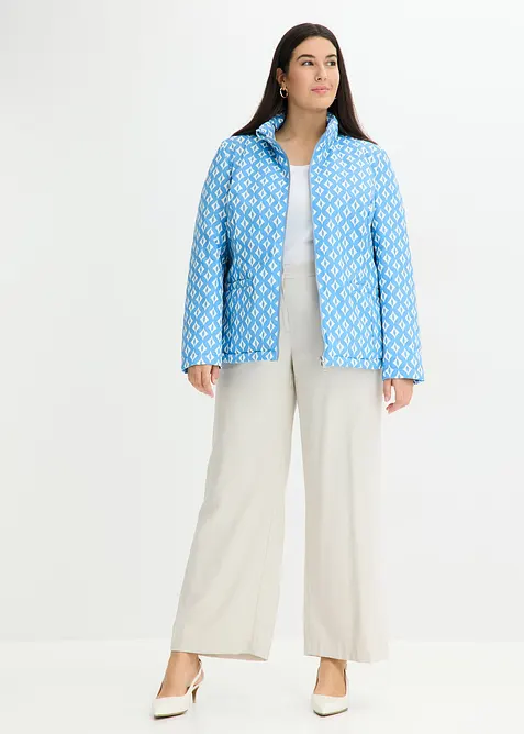 Giacca trapuntata leggera double face in fantasia, bonprix