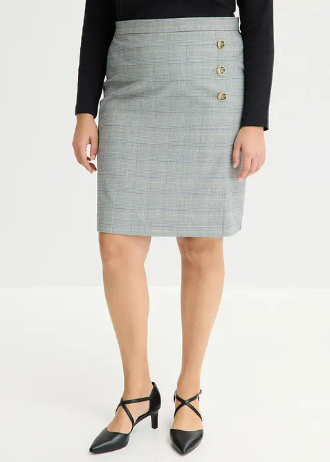 Gonna longuette in principe di Galles, bonprix