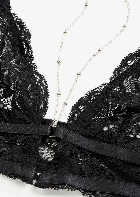 Reggiseno bustier e perizoma reggicalze ouvert (set 2 pezzi), bonprix