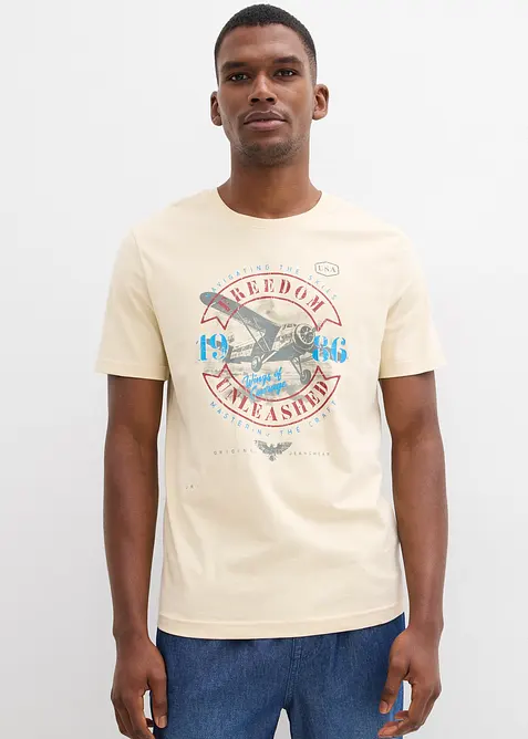 T-shirt in puro cotone biologico, bonprix