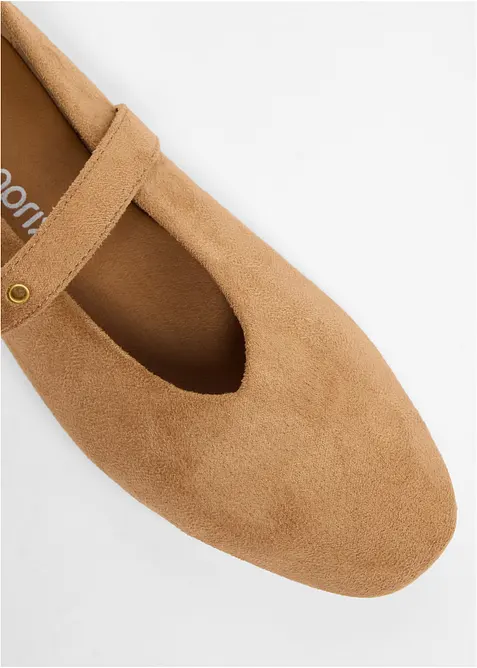 Ballerine con cinturino e fibbia a occhiello, bonprix