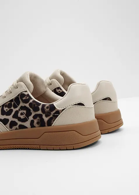 Sneaker con dettagli animalier, bonprix