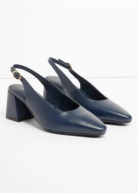D&eacute;collet&eacute; slingback in pelle, bonprix