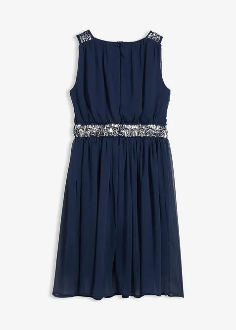 Abito in chiffon con paillettes, bonprix