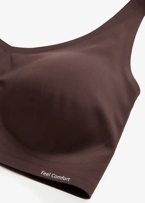 Reggiseno imbottito laser cut Feel Comfort senza ferretto con coppe in gel, bonprix