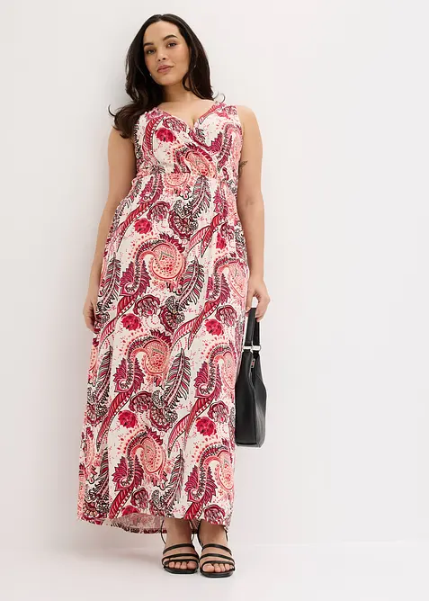 Abito lungo in misto viscosa morbido, bonprix