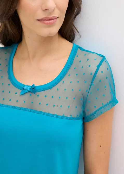 Camicia da notte corta in cotone biologico, bonprix