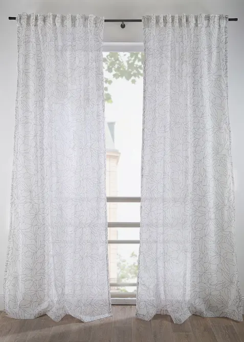 Tenda trasparente in poliestere (pacco da 2), bonprix