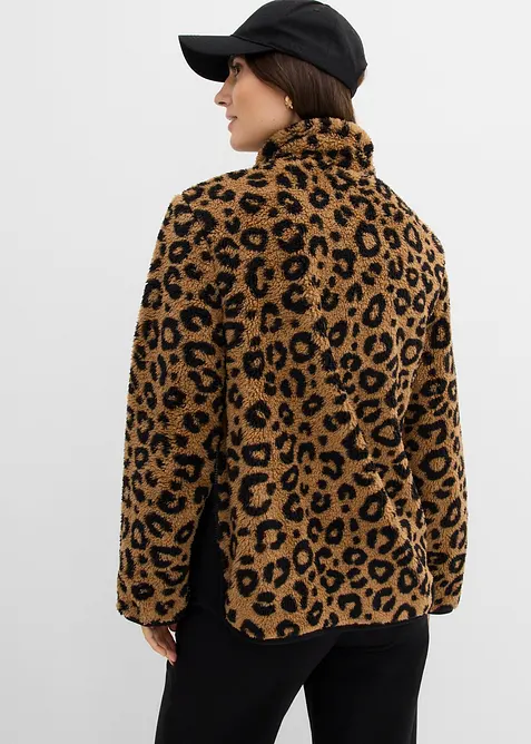 Giacca pr&eacute;maman 3 in 1 in pile teddy con inserto babywearing, bonprix